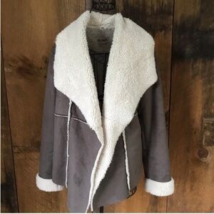 Dylan Faux Shearling/Suede Jacket